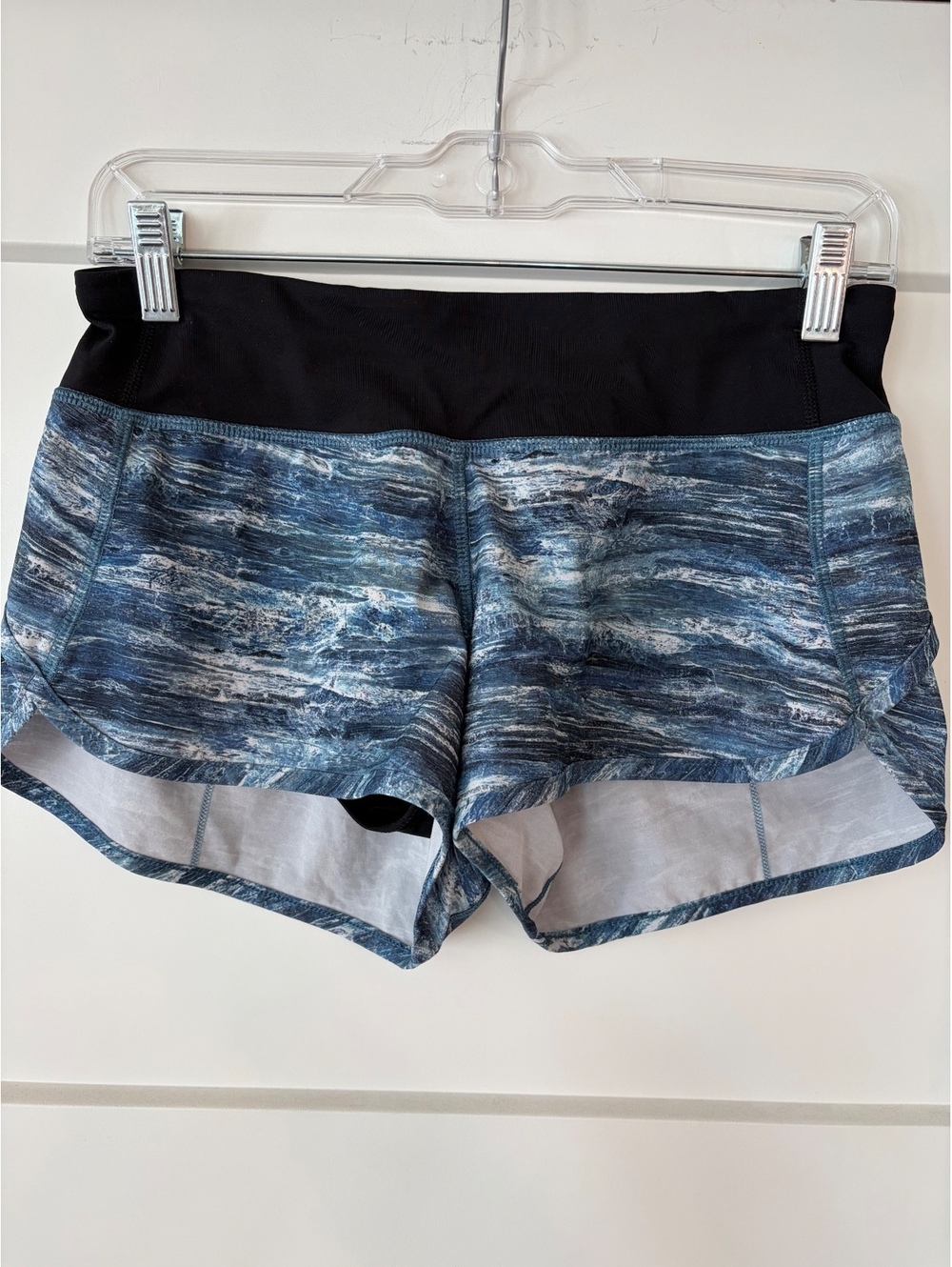 Lululemon Diamond Dye Print Running Shorts — 3" Inseam, Size 4